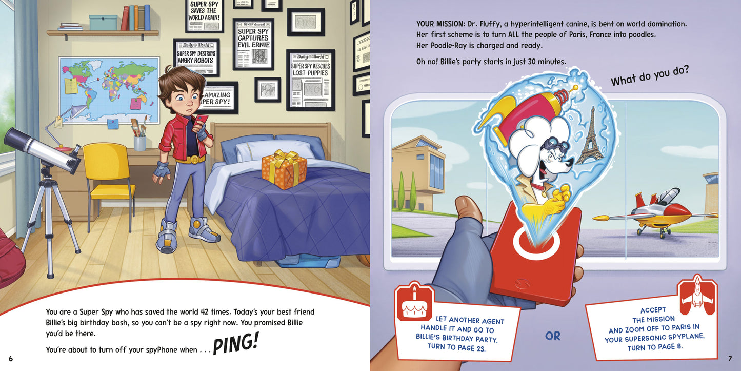 Which Way Adventures: Super Spy and the Poodle Party Problem